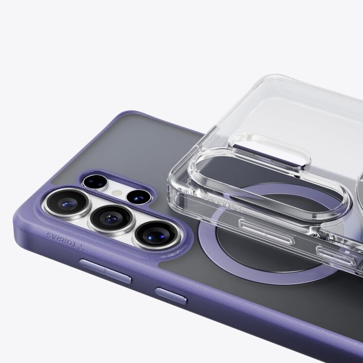 Защитный чехол TORRAS Ostand Q3 Spin (with MagSafe) для Samsung Galaxy S26 Ultra - Transparent: фото 7 из 12