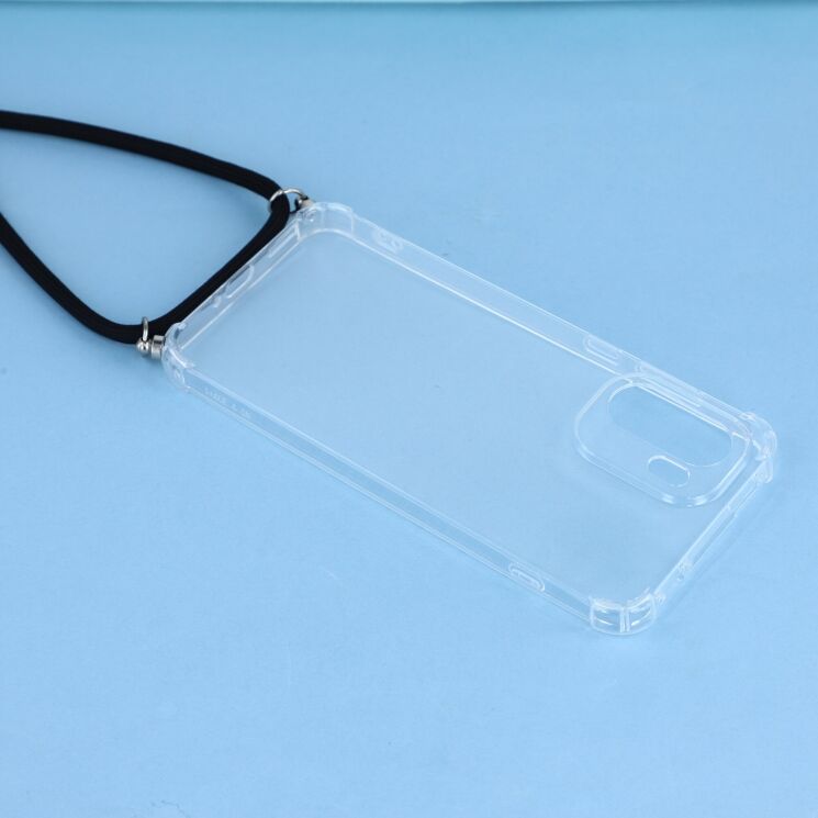 Защитный чехол UniCase AirBag with Strap для OnePlus 15R / Ace 6 / Ace 6T - Transparent: фото 3 из 4