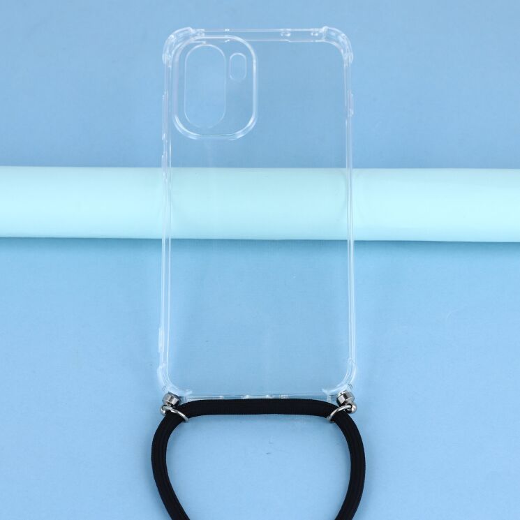 Защитный чехол UniCase AirBag with Strap для OnePlus 15R / Ace 6 / Ace 6T - Transparent: фото 4 из 4