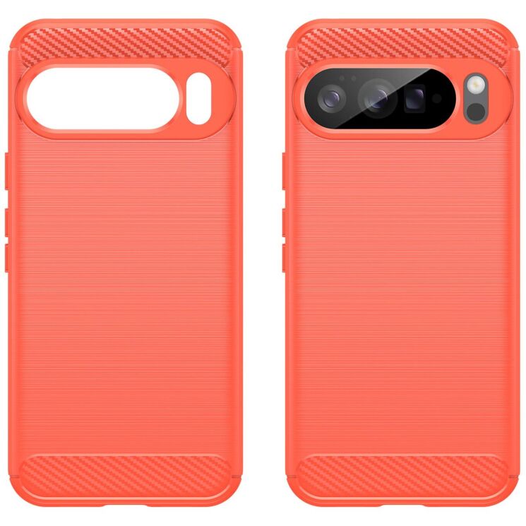 Захисний чохол UniCase Carbon для Google Pixel 10 Pro XL - Red: фото 2 з 8