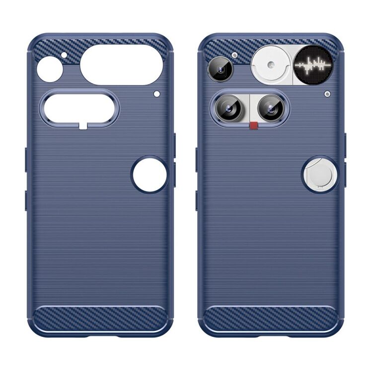 Защитный чехол UniCase Carbon для Nothing Phone (3) - Blue: фото 2 из 8
