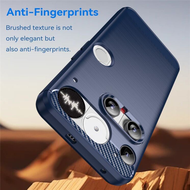 Захисний чохол UniCase Carbon для Nothing Phone (3) - Black: фото 4 з 8