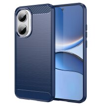 Защитный чехол UniCase Carbon для Xiaomi Poco F7 - Blue: фото 1 из 8