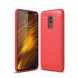 Защитный чехол UniCase Carbon для Xiaomi Pocophone F1 - Red (117207R). Фото 1 из 11