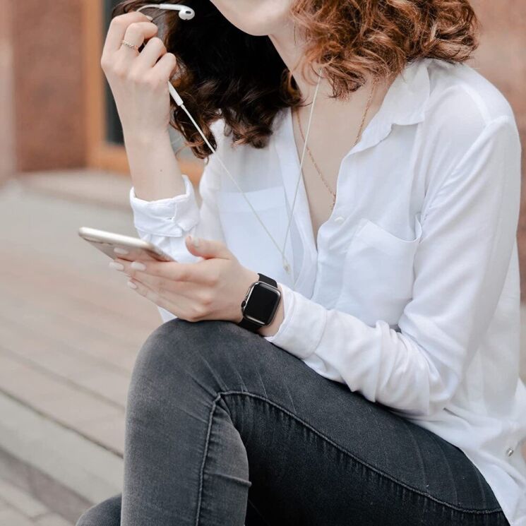 Захисний чохол UniCase Air Cover для Apple Watch 45 mm (7 / 8 / 9 Series) - Transparent: фото 6 з 8