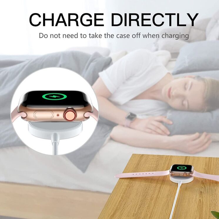 Захисний чохол UniCase Air Cover для Apple Watch 45 mm (7 / 8 / 9 Series) - Transparent: фото 4 з 8