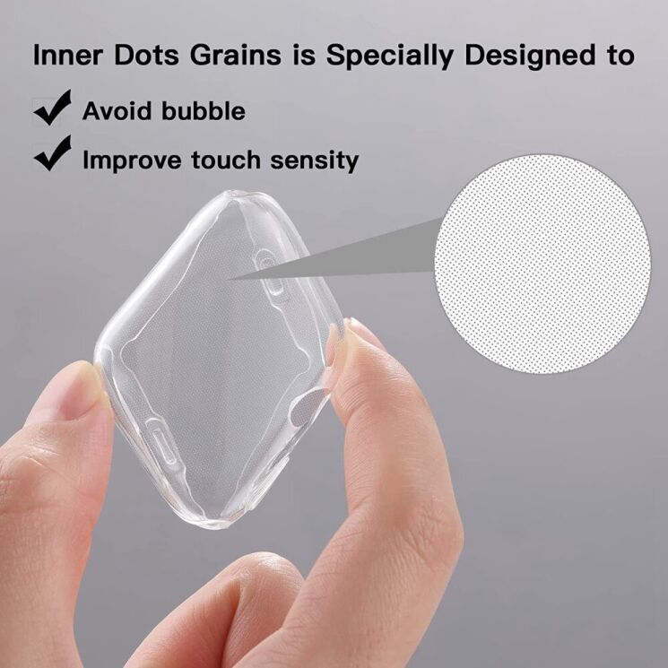 Захисний чохол UniCase Air Cover для Apple Watch 45 mm (7 / 8 / 9 Series) - Transparent: фото 5 з 8