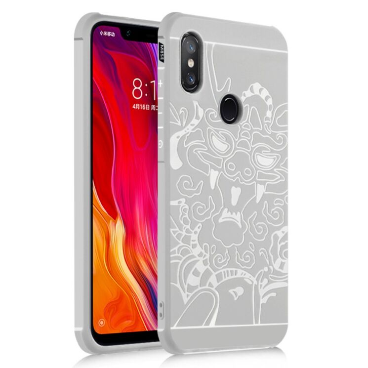 Защитный чехол UniCase Dragon Style для Xiaomi Mi 8 SE (Special Edition) - Grey: фото 1 из 3