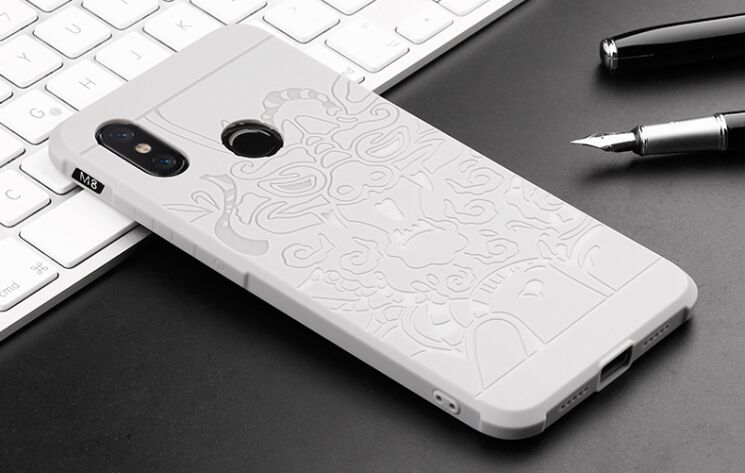 Защитный чехол UniCase Dragon Style для Xiaomi Mi 8 SE (Special Edition) - Grey: фото 2 из 3