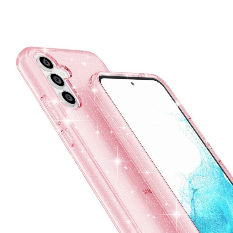 Защитный чехол UniCase Glitter Shell для Samsung Galaxy A54 (A546) - Pink: фото 8 из 9