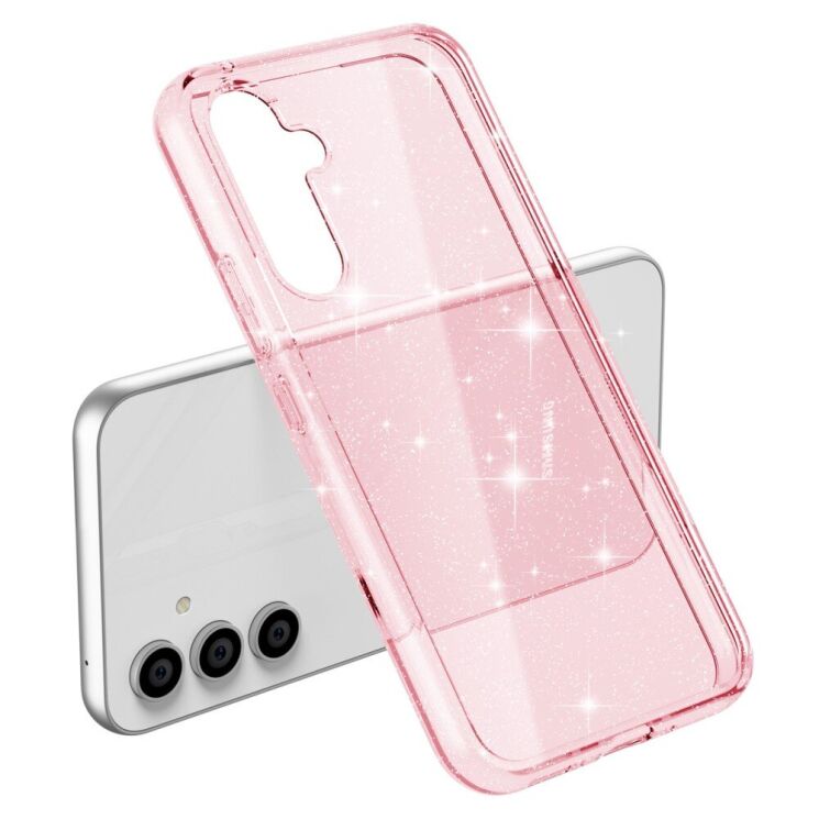 Защитный чехол UniCase Glitter Shell для Samsung Galaxy A54 (A546) - Pink: фото 5 из 9