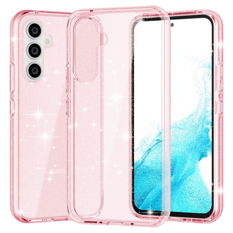 Защитный чехол UniCase Glitter Shell для Samsung Galaxy A54 (A546) - Pink: фото 1 из 9