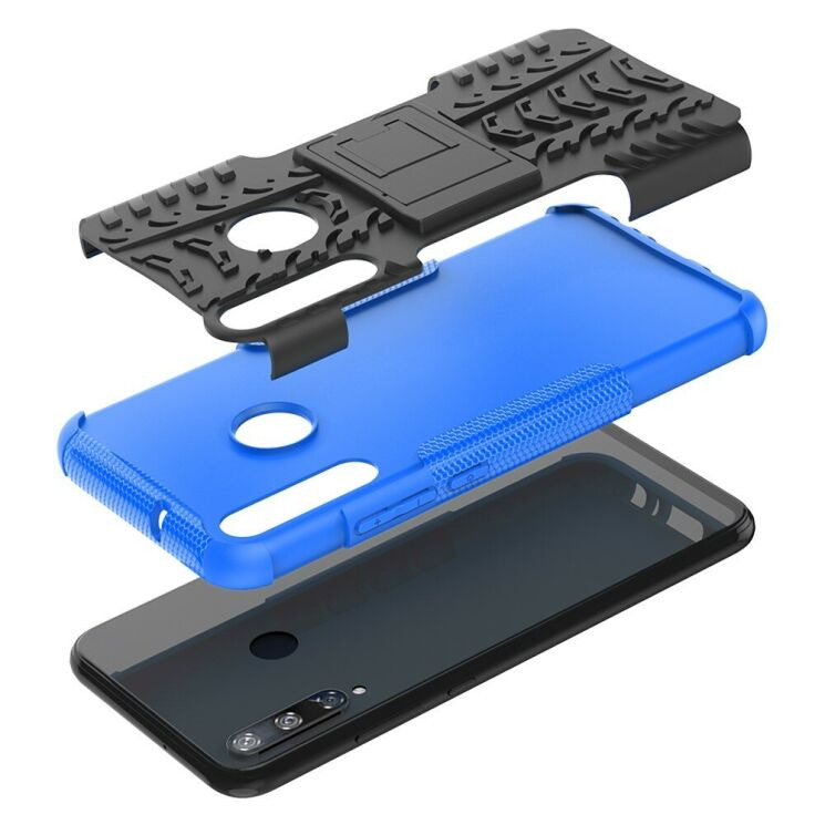 Протиударний чохол UniCase Hybrid X для Huawei P40 Lite E - Blue: фото 9 з 14