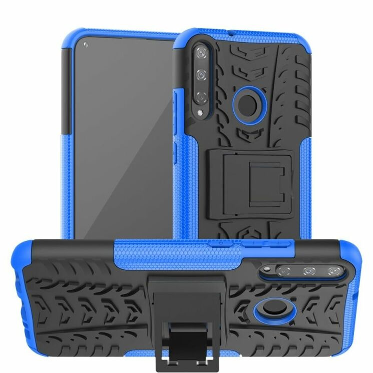 Протиударний чохол UniCase Hybrid X для Huawei P40 Lite E - Blue: фото 1 з 14