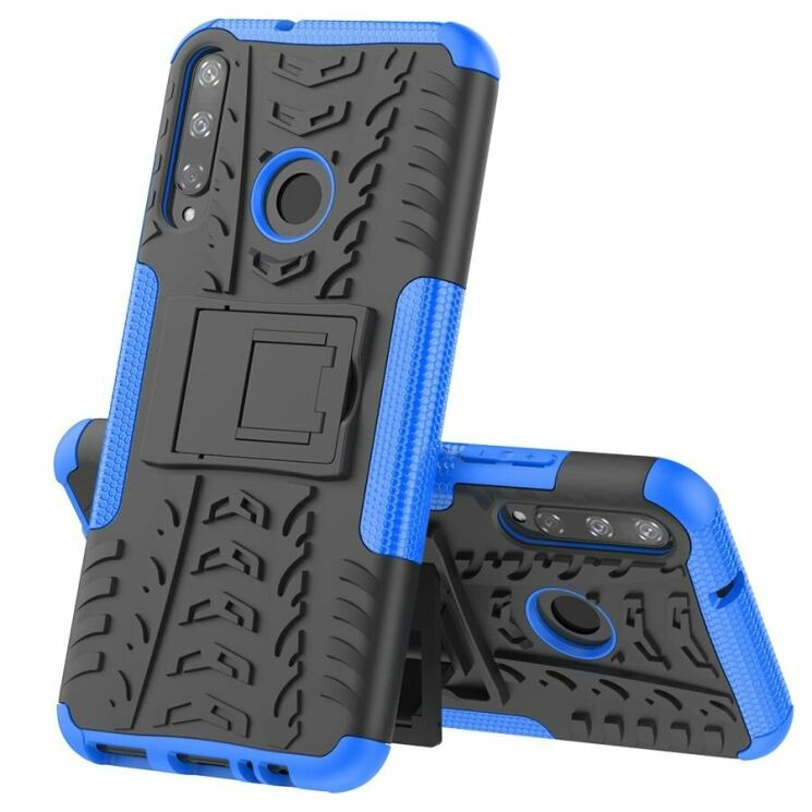 Протиударний чохол UniCase Hybrid X для Huawei P40 Lite E - Blue: фото 2 з 14