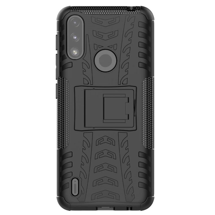 Защитный чехол UniCase Hybrid X для Motorola Moto E7 Power / Moto E7i - Black: фото 2 из 12