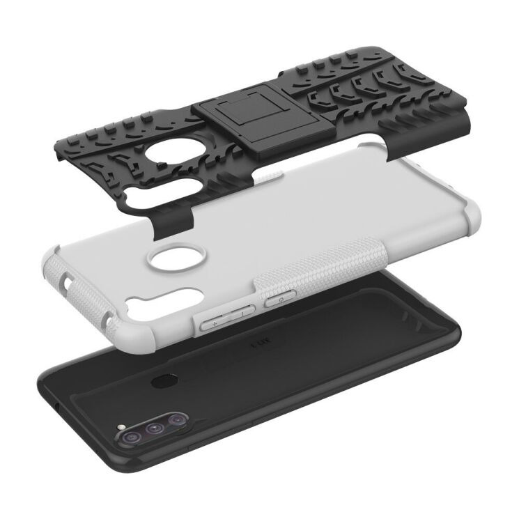 Противоударный чехол UniCase Hybrid X для Samsung Galaxy A11 (A115) - White: фото 8 из 9