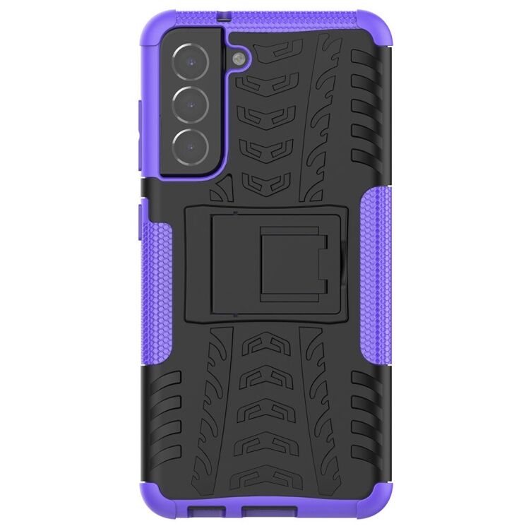 Защитный чехол UniCase Hybrid X для Samsung Galaxy S21 FE (G990) - Purple: фото 7 из 16