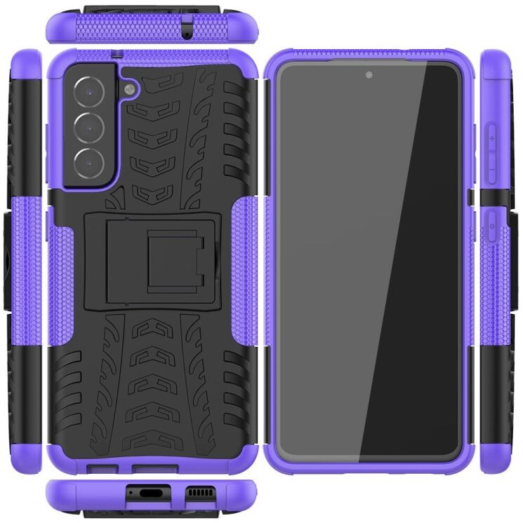 Защитный чехол UniCase Hybrid X для Samsung Galaxy S21 FE (G990) - Purple: фото 2 из 16
