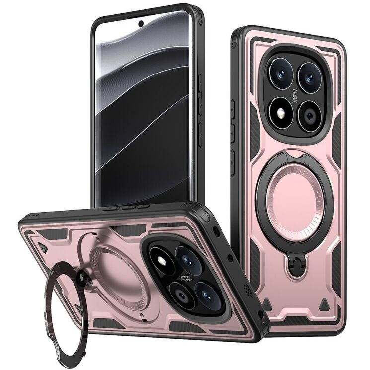 Защитный чехол UniCase Lander Armor для Xiaomi Redmi Note 14 Pro 5G / Poco X7 - Rose Gold: фото 1 из 6