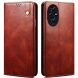 Защитный чехол UniCase Leather Wallet для Honor 200 - Brown (364116Z). Фото 1 из 6
