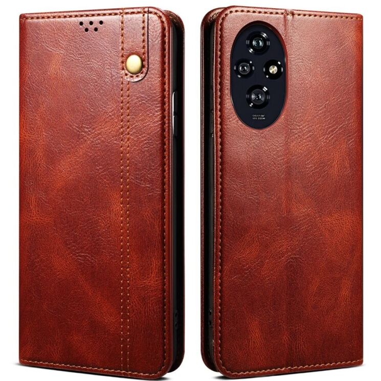 Защитный чехол UniCase Leather Wallet для Honor 200 - Brown: фото 1 из 6