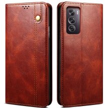 Захисний чохол UniCase Leather Wallet для OPPO Reno 12 - Brown: фото 1 з 6