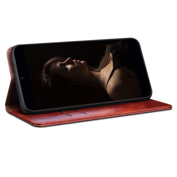 Захисний чохол UniCase Leather Wallet для OPPO Reno 12 - Brown: фото 3 з 6