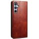 Захисний чохол UniCase Leather Wallet для Samsung Galaxy S24 FE (S721) - Brown (367504Z). Фото 6 з 6