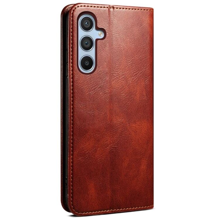 Захисний чохол UniCase Leather Wallet для Samsung Galaxy S24 FE (S721) - Brown: фото 6 з 6