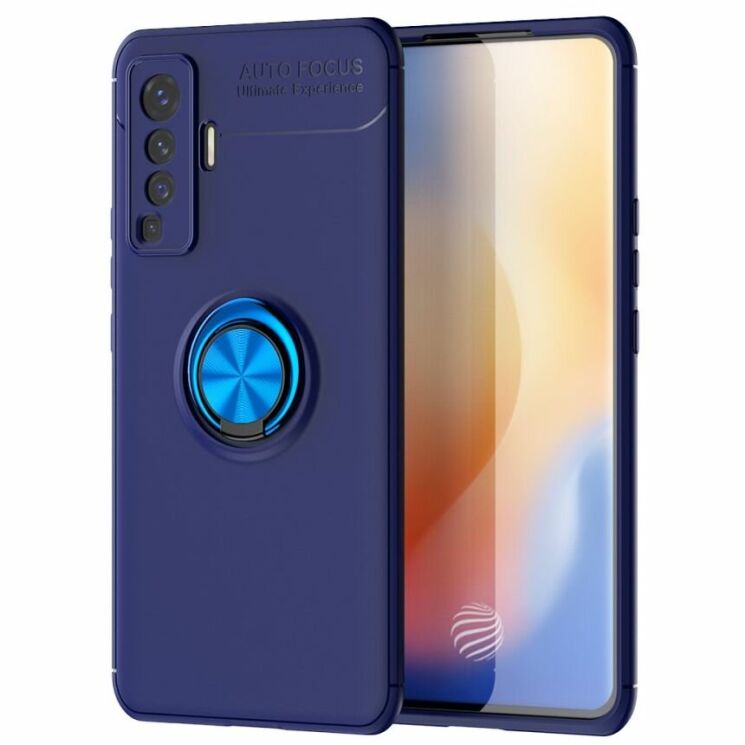 Чехол с магнитным кольцом UniCase Magnetic Ring для VIVO X50 - Blue: фото 1 из 16
