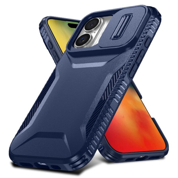 Защитный чехол UniCase Shuttle Guard для Apple iPhone 16 - Blue: фото 2 из 7