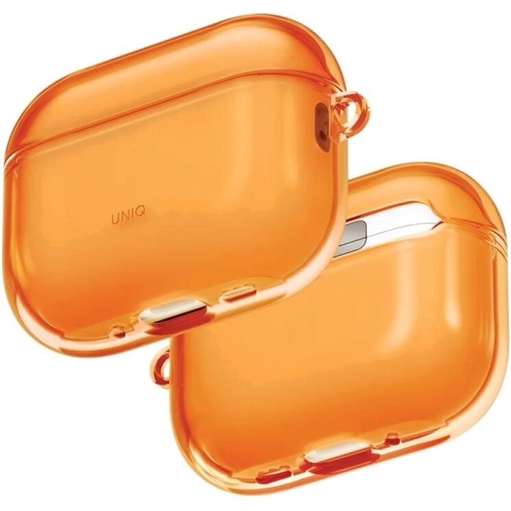 Защитный чехол UNIQ Glase для AirPods Pro 3 - Orange: фото 2 из 5