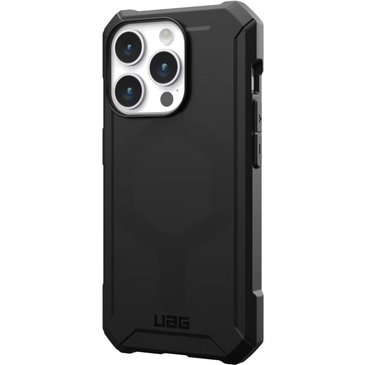 Захисний чохол URBAN ARMOR GEAR Essential Armor MagSafe для iPhone 15 Pro (114276114040) - Black: фото 4 з 8
