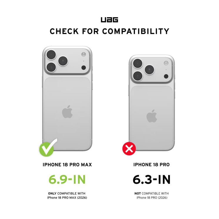 Защитный чехол URBAN ARMOR GEAR Monarch Pro Veil для iPhone 18 Pro Max (114568113190) - Ash (440313A) Защитный чехол URBAN ARMOR GEAR Monarch Pro Veil для iPhone 18 Pro Max (114568113190) - Ash: фото 5 из 12
