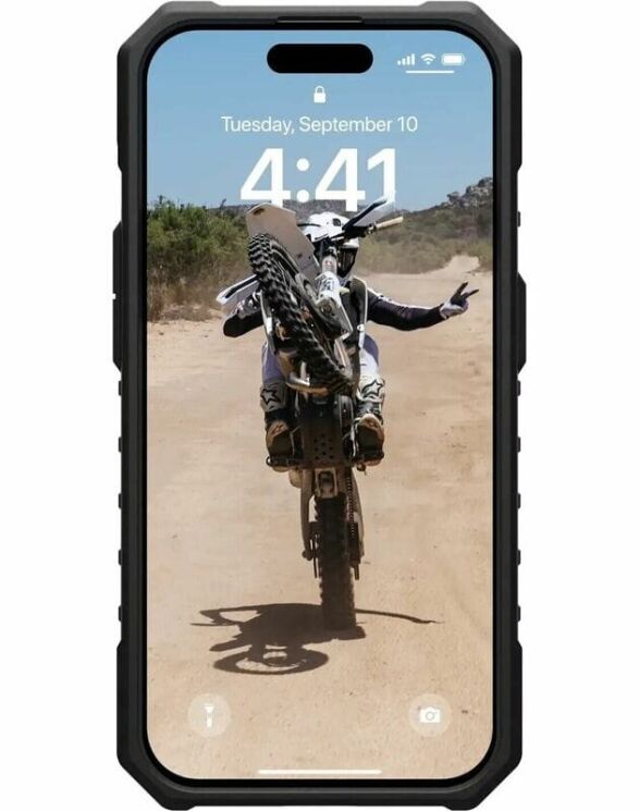 Захисний чохол URBAN ARMOR GEAR (UAG) Pathfinder MagSafe для iPhone 15 Pro Max (114301114344) - Ice Black: фото 2 з 5