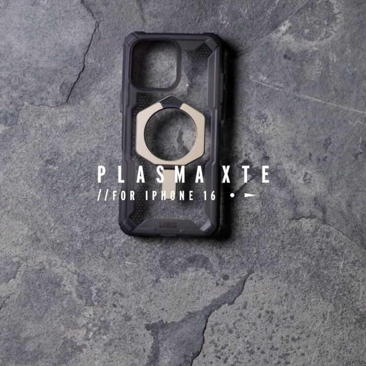 Захисний чохол URBAN ARMOR GEAR (UAG) Plasma XTE Pro для Apple iPhone 16 Pro - Ash / Titanium: фото 7 з 13