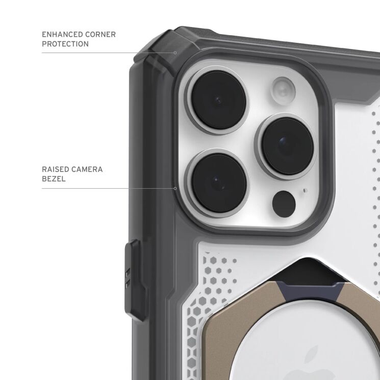 Захисний чохол URBAN ARMOR GEAR (UAG) Plasma XTE Pro для Apple iPhone 16 Pro - Ash / Titanium: фото 9 з 13