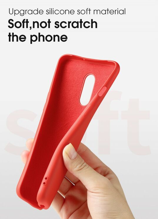 Захисний чохол X-LEVEL Delicate Silicone для OnePlus 7 - Red: фото 5 з 11