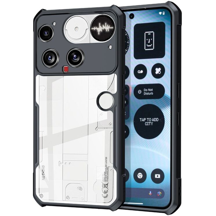 Защитный чехол XUNDD Rugged Case для Nothing Phone (3) - Black: фото 1 из 8