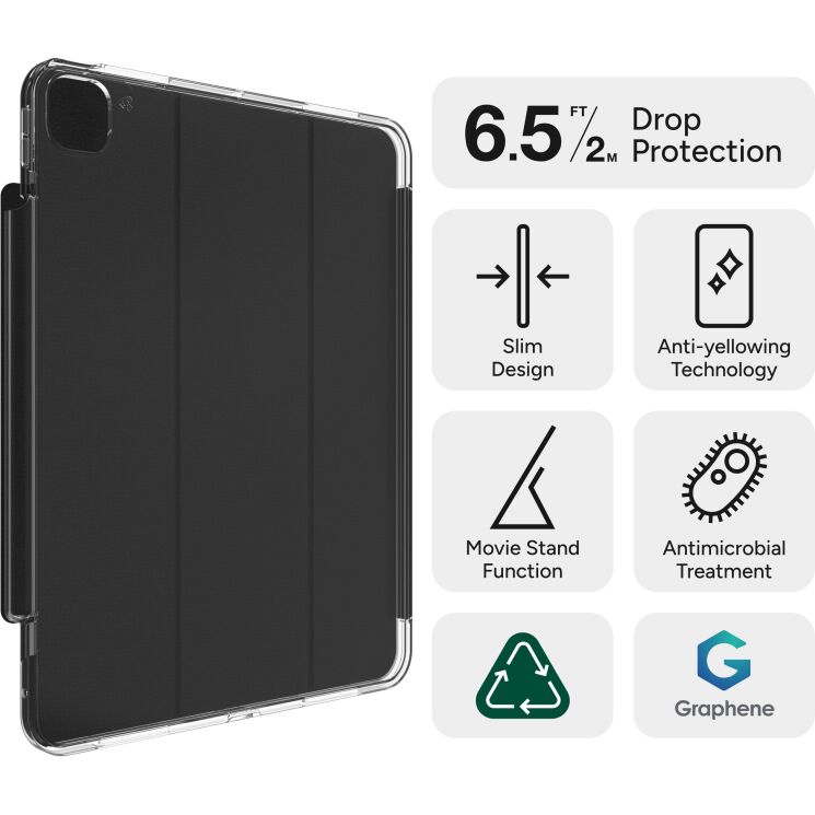 Защитный чехол Zagg Gear4 Crystal Palace (FT) для Apple iPad Pro 11 (2024) 702314543 - Black: фото 9 из 10