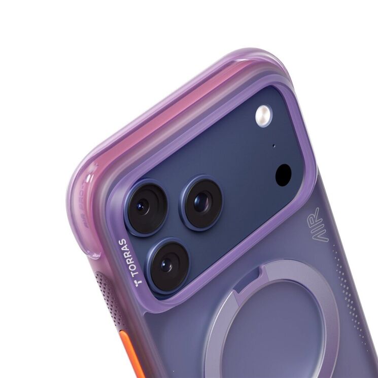 Захисний чохол TORRAS Ostand Q3 Air для iPhone 17 Pro - Purple: фото 2 з 8