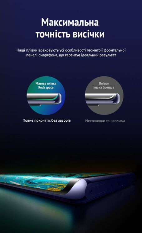 Антиблікова плівка на екран RockSpace Explosion-Proof Matte для Motorola Edge 50 Fusion: фото 7 з 8