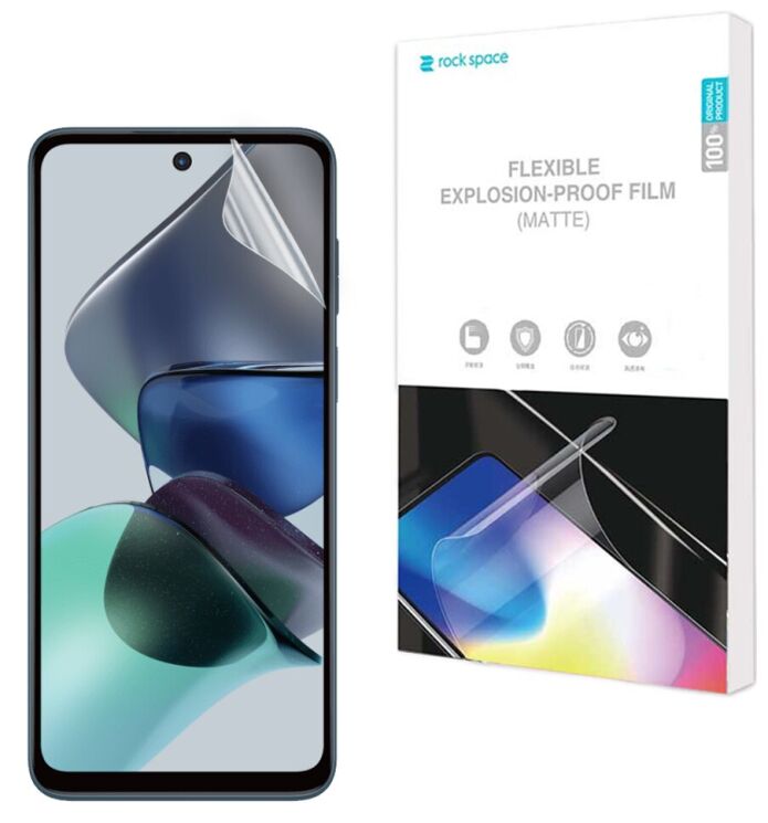 Антибликовая пленка на экран RockSpace Explosion-Proof Matte для Motorola Moto G23: фото 1 из 8
