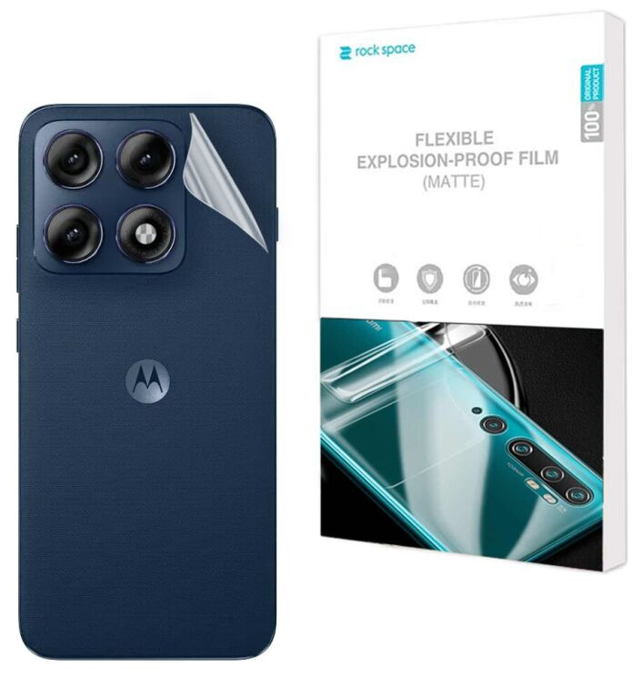 Антиблікова плівка на задню панель RockSpace Explosion-Proof Matte для Motorola Edge 70 Pro: фото 1 з 9
