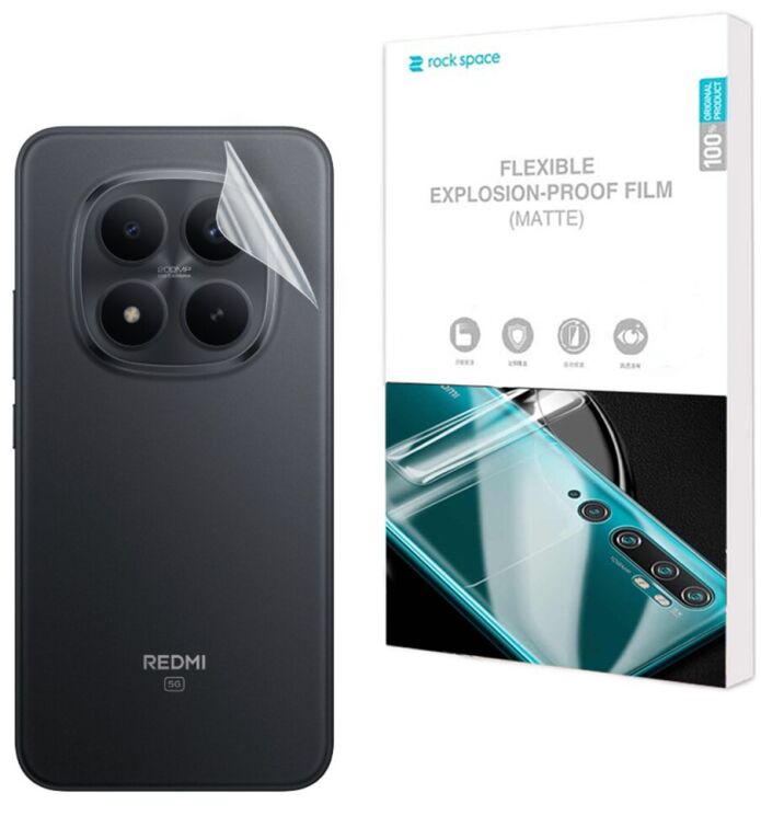 Антибликовая пленка на заднюю панель RockSpace Explosion-Proof Matte для Xiaomi Redmi Note 15 Pro Plus: фото 1 из 9