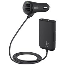 Автомобільний зарядний пристрій Belkin Road Rockstar (2USB, 2.4A, 2USB 1.2A) - Black: фото 1 з 5