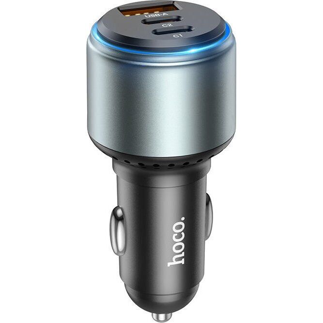 Автомобильное зарядное устройство HOCO NZ9 Galloper 95W (2C+U) - Black: фото 6 из 10