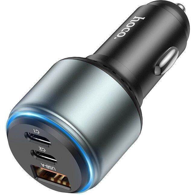 Автомобильное зарядное устройство HOCO NZ9 Galloper 95W (2C+U) - Black: фото 3 из 10