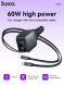Автомобильное зарядное устройство Hoco Z67A Triunfar PD60W (USB + Type-C) + кабель Type-C to Lightning - Black (923416B). Фото 8 из 16